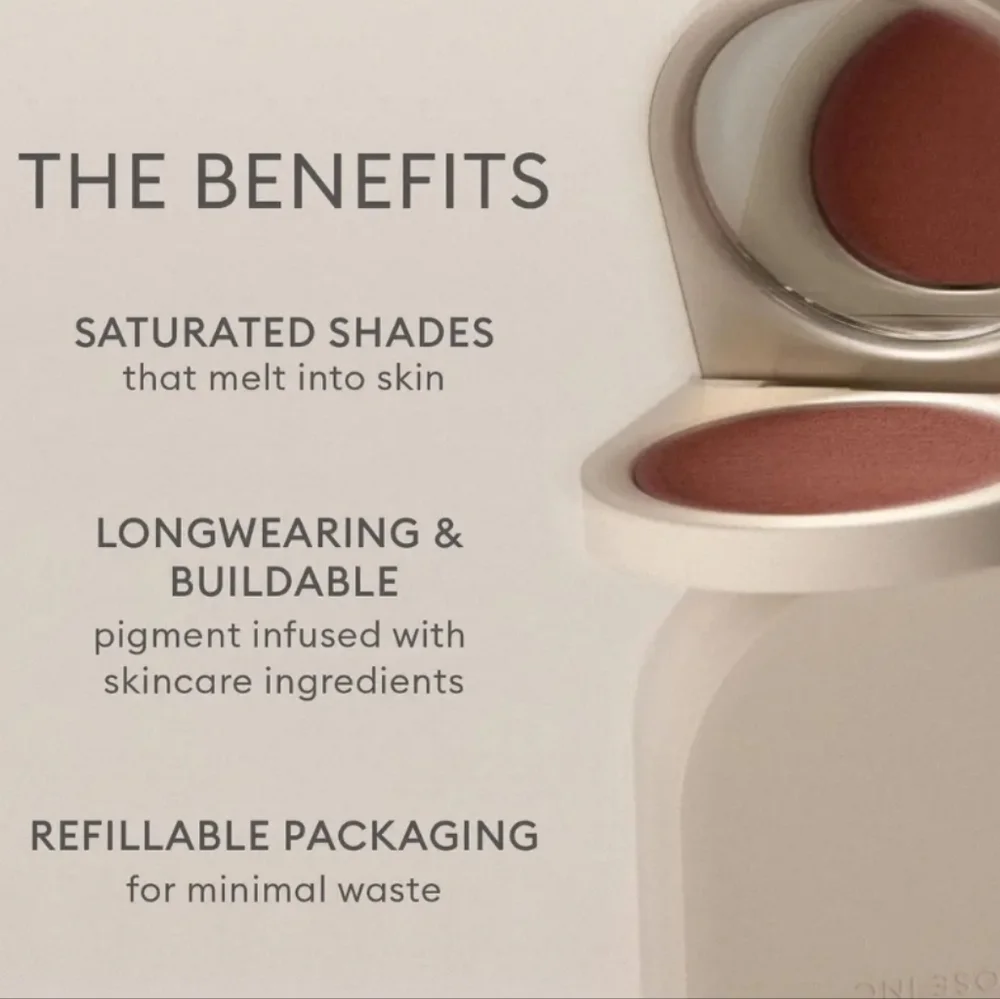 CLEARANCE! Rose Inc Blush Divine Radiant Lip & Cheek Color: Hydrangea .15oz NIB